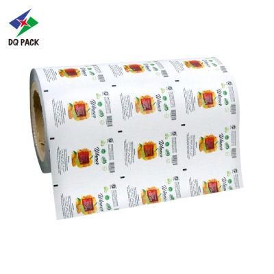 Dq Pack Moisture Proof Feature Stretch Plastic Film Roll Food Packaging Plastic Roll Film for Cake Candy
