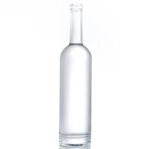 High Flint Sustom Empty 750ml 1000ml Gin Vodka Rum Liquor Whisky Beverage Wine Glass Bottle Spirit Bottle with Cork Stopper