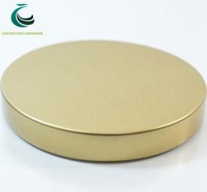 Gold Electrochemical Aluminum Screw Cap for Cosmetic Glass Jar