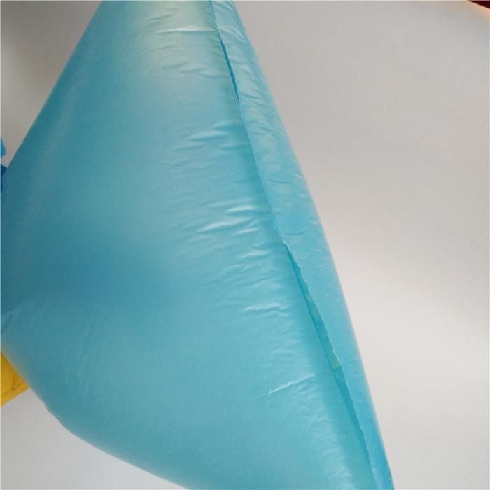 OEM Custom Design Printed Disposable Blue Plastic Trash Bag