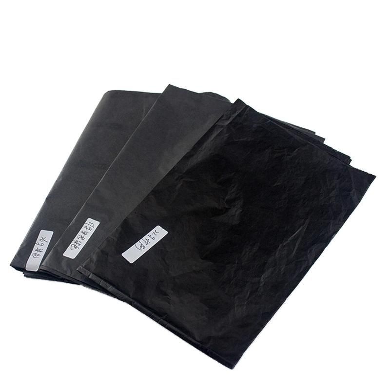 Wholesale High-End Quality 22GSM Blank Black Wrapping Tissue Paper
