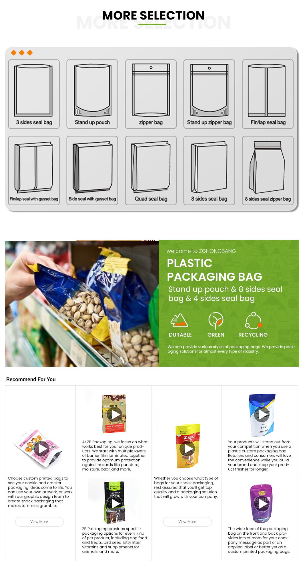 ZB Packaging Food Bag Aluminum Foil Bag with Resealable Zipper