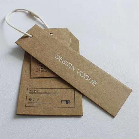 Packaging & Printing Garment Paper Tags Hang Tag