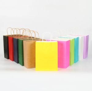 Supplier Custom Blank Recycled Kraft Handle Paper Bags for Packaging