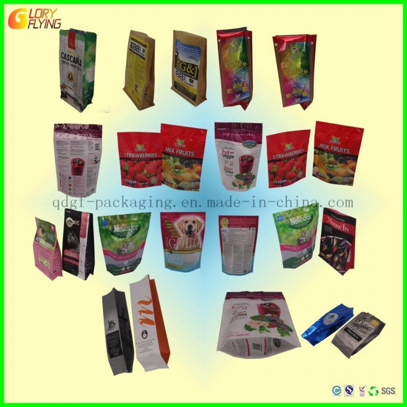 Boutique Printed Frozen Plastic Bags with Transparent Window Plastic Bags