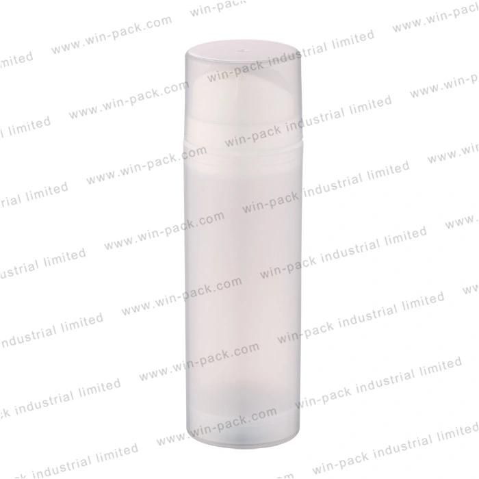 Hot Sale White Empty Cosmetic Airless Lotion Bottle with Clear Cap 30ml 50ml 100ml 150ml