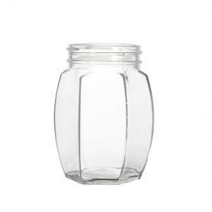 Hot Sale Environmental Protection Transparent Round Practical Glass Food Jar 100ml 250ml 500ml