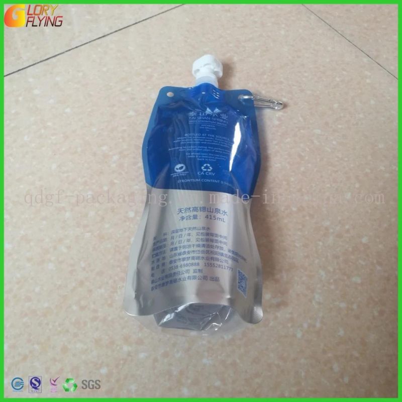 Stand up Pouch Plastic Spout Bag Water Packaging Factory From China
