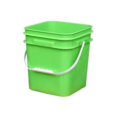 1L 5L 10L 20L White Black Round Rectangle Square Plastic Bucket with Lid and Handle