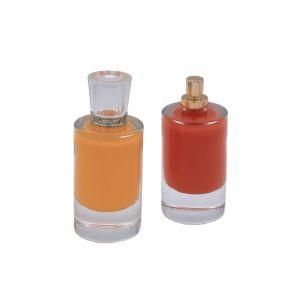High Quality Fragrance Bottles Glass Perfume Bottle with Acrylic Rectangle Cap