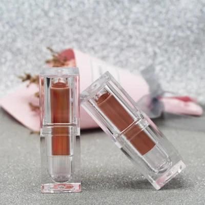 in Stock Clear Matte Square Chapstick Tube Lipstick Tubes Beauty Packaging Lip Balm Container