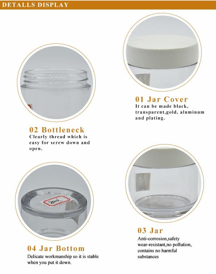 High Quality Transparent Cream Jar