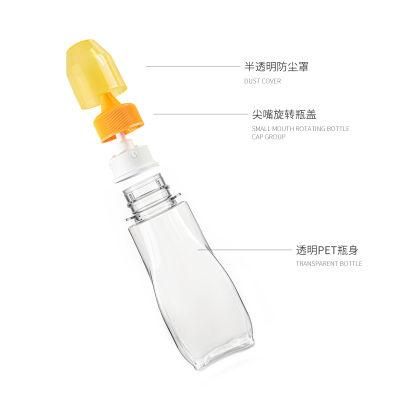 180ml 8oz 250g Plastic Lock Bottle Honey Syrup Squeeze Shape