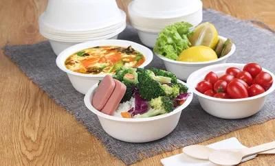 5% off Disposable Compostable Biodegradable Sugarcane Bagasse Salad Bowl with Lid