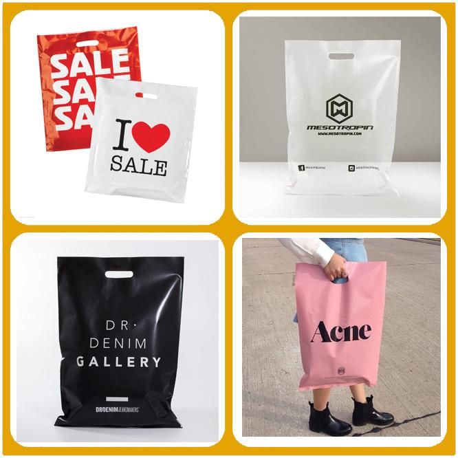 Custom Printed Eco Friendly Biodegradable Compostable Plastic Shopping Bag