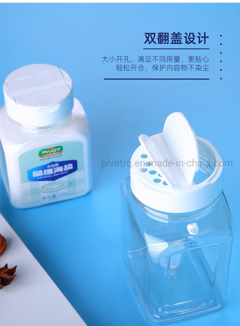 530ml Sea Salt Spice Bottle with Plastic Flip Top Cap for Spices