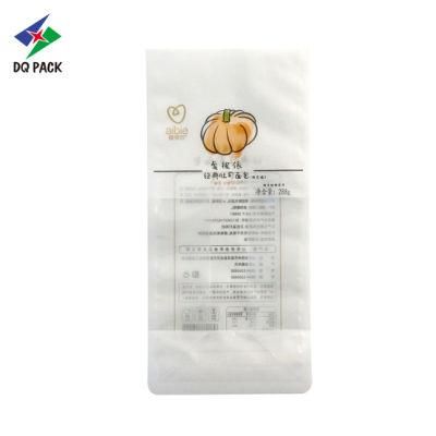 Custom Design Transparent Window Side Gusset Bag Bread Rice Flour Nuts Grains Laminated Plastic Packaging Bags