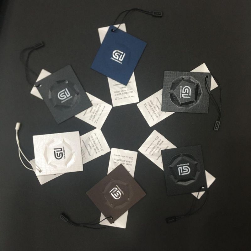 Custom High Quality Printed Label for Garment Hangtag Hanging Lbael