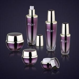 Purple Plastic Cosmetic Bottle