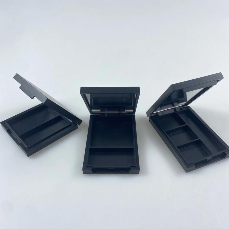 Eye Shadow Box with Mirror Square Hole High Gloss Honey Powder Blush Box Packing Material