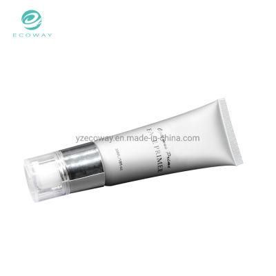 High Quality Customized Vacuum Pump Head with Transparent Cover and Tube Body Customized Printing 35ml Makeup Series Cosmetic Tube