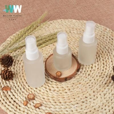 40ml Glass Round Cosmetic Spray Pump Bottle for Skin Care