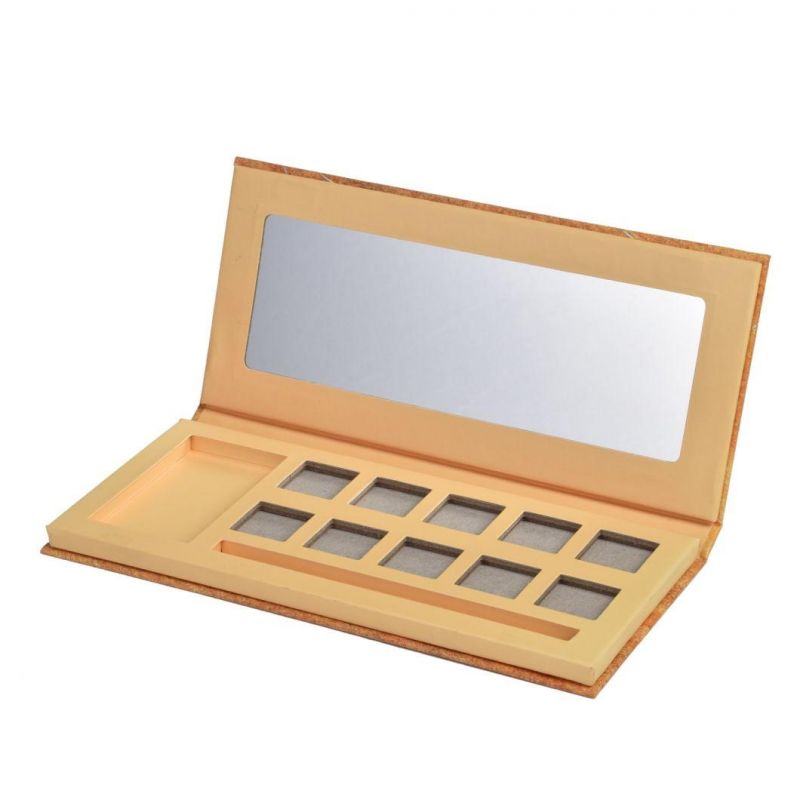 Custom OEM Empty Eyeshadow Magnetic Pallete Cardboard with Mirror Paper Paloete