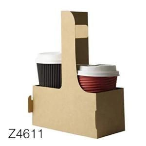 Z4611 Reusable Strong Coffee Cup Paper Holder Trays Drink Holder Tray