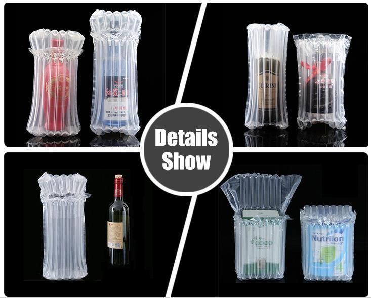 750ml Wine Glass Bottles Plastic Air Bubble Column Bags