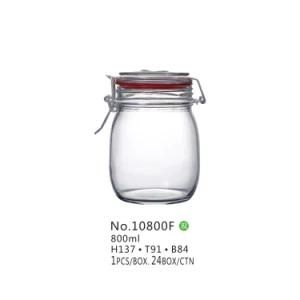 800ml Airtight Storage Glass Jar/Seal Pot/Seal Jar/Packaging Container (10800F)