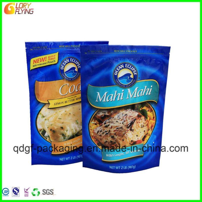 Aluminum Foil Vacuum Food Packaging Bags/ Plastic Bag with Gravure Printing