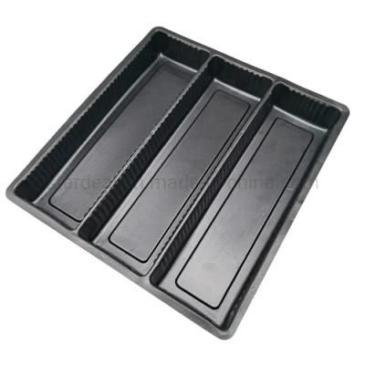 Black Plastic Chocolate Dessert Packaging Blister Insert Tray