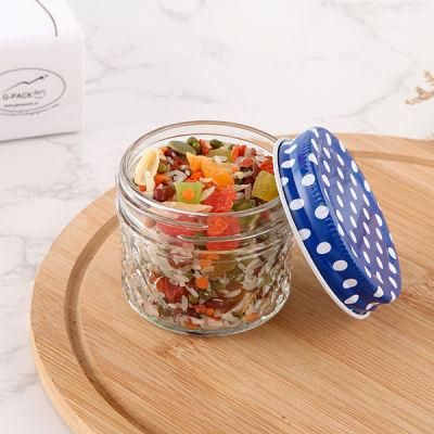 Glass Food Jam Honey Storage Mason Jar with Lid