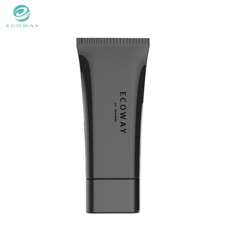 50ml Black Screw Cap Transparent Inner Plug Bb and Cc Cream Cosmetic Tube