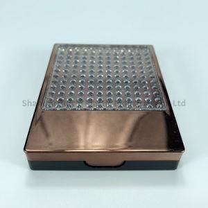 Wholesale Square Metalized Diamond Plastic 9 Color Eyeshadow Box with Mirror