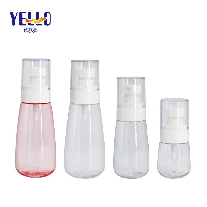 White Skincare Packaging Pet Plastic Bottles Fine Mist Spray Bottle