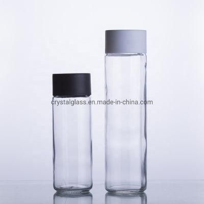 300ml 400ml 500ml Frosting Voss Water Bubble Tea Juice Kombucha Bottle Glass with Cap