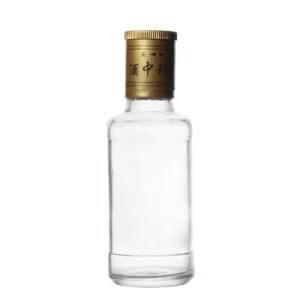 Low Price and High Quality Empty Clear Round Brand Glass Water Bottle 350ml