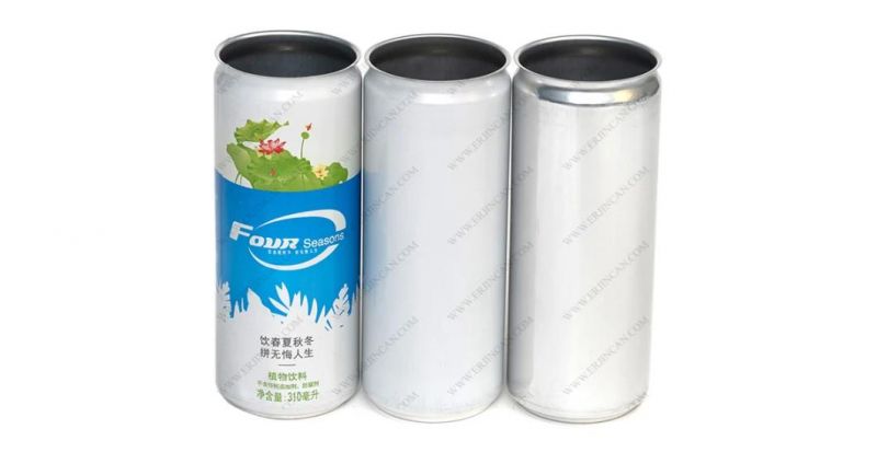 Plain Sleek 310ml Aluminum Beverage Cans Beer Cans Soda Water Cans
