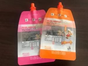 Food Grade Alkaline Water Packing Plastic Spout Bags for Liquid