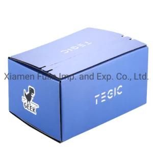Blue Medium Fashion Patterned Reusable Cheap Delivery Carton Mailer Box