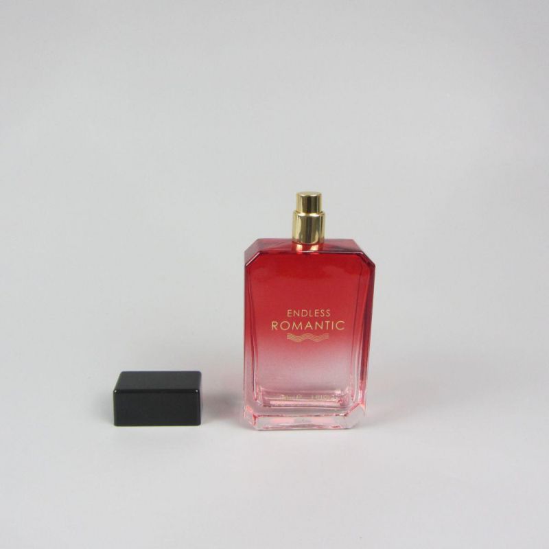 Eco-Friendly 100ml Square Glass Perfume Bottle