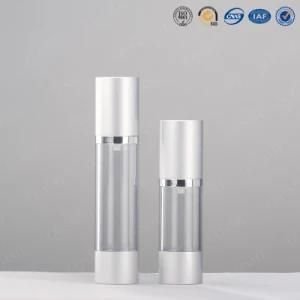 Silvery Acrylic Cosmetics Bottle with Airless Pump