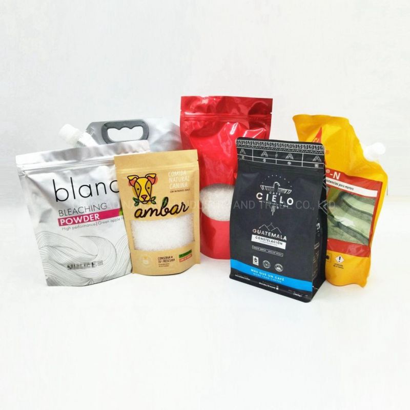 Digital Printing 12oz/340g Quad Seal Food Zipper Bag Plastic Bag with Valve