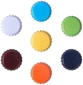 Regular Crown Beer Bottle Covers Colored Bottle Caps for DIY Wall Picutures Making Made of Tinplate in One-Side Color