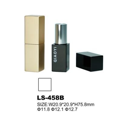 Square Aluminum Packaging Tubes Cosmetic Premium Magnetic Lipstick Tube
