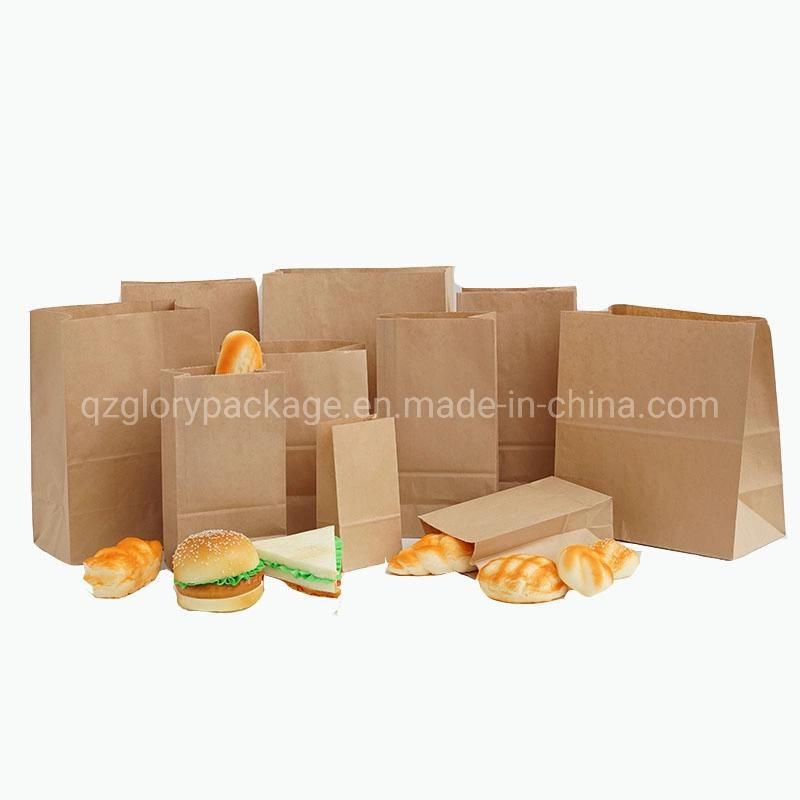 Food Grade Kraft Paper Bag Bread Packaging Bag