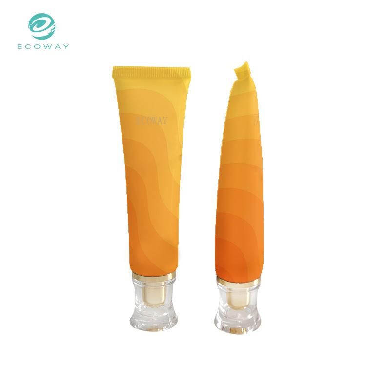 25ml Yellow Tube Body and Acrylic Plating Double Cover Bb and Cc Coametic Tube