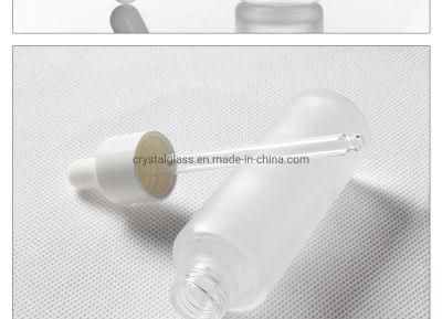 30ml White Color Lotion Oil Bottle with White Dropper