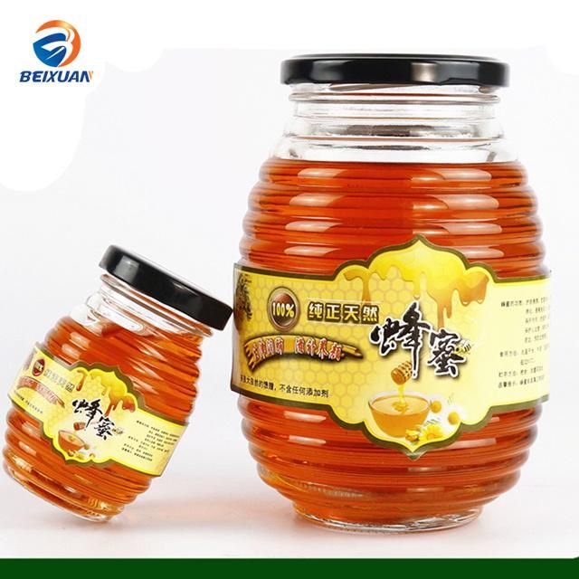 85ml Clear Spiral Round Honey Glass Jar Glass Bottle